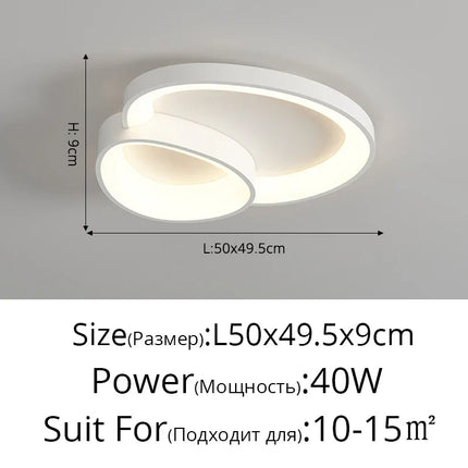 DecorBites™ LED Ceiling Chandelier Lights with Remote Control for Living Room, Bedroom, Dining Room Decorbites