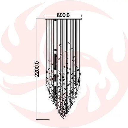 DecorBites™ Luxe Crystal Chandelier: Modern Staircase & Lobby LED Lighting with Long Hallway Design Decorbites