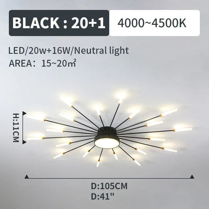 DecorBites™ LED Fireworks Pendant Lamps - Modern Living Room Bedroom Chandelier Lighting Decorbites