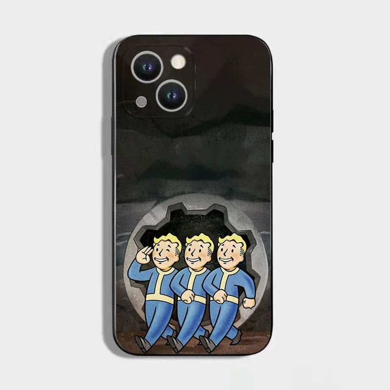 Fallout S-Series 4 Phone Case - Vault-Tec Approved Soft Silicone Cover for iPhone 16, 15, 14, 13, 12, 11 Pro Max