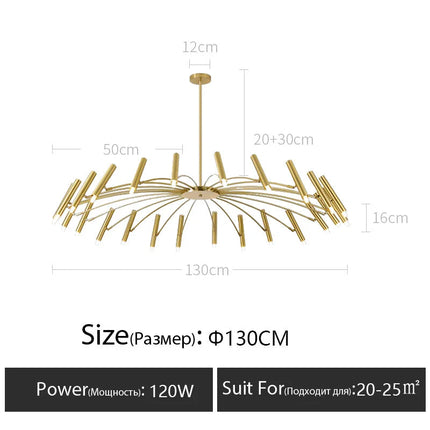 DecorBites™ LED Ceiling Chandelier: Minimalist Nordic Home Lighting for Living Room, Bedroom, Dining Area Decorbites