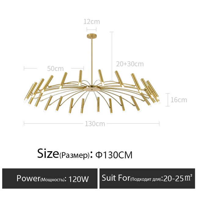 DecorBites™ LED Ceiling Chandelier: Minimalist Nordic Home Lighting for Living Room, Bedroom, Dining Area Decorbites