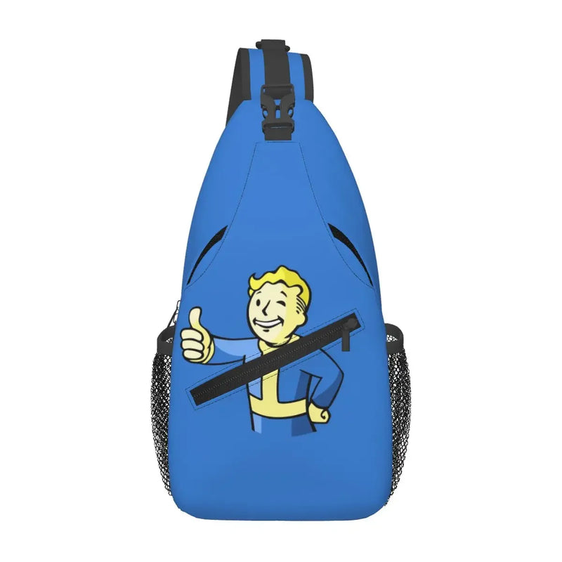 Fallout Vault-Tec Crossbody Sling Bag - Travel Chest Pack for Hiking & Gaming