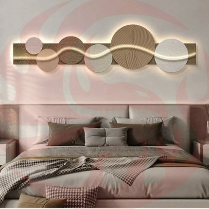 Wood Crystal Wall Light | Artistic LED Glow Decor - Phoenix Fire Art Store