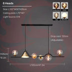 6 heads / Amber / 3 Light Switchable