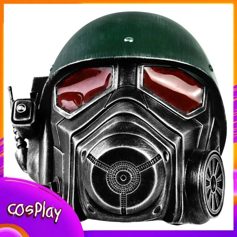 Fallout Power Armor Ranger Mask - Wearable NCR Helmet Adult Cosplay Costume