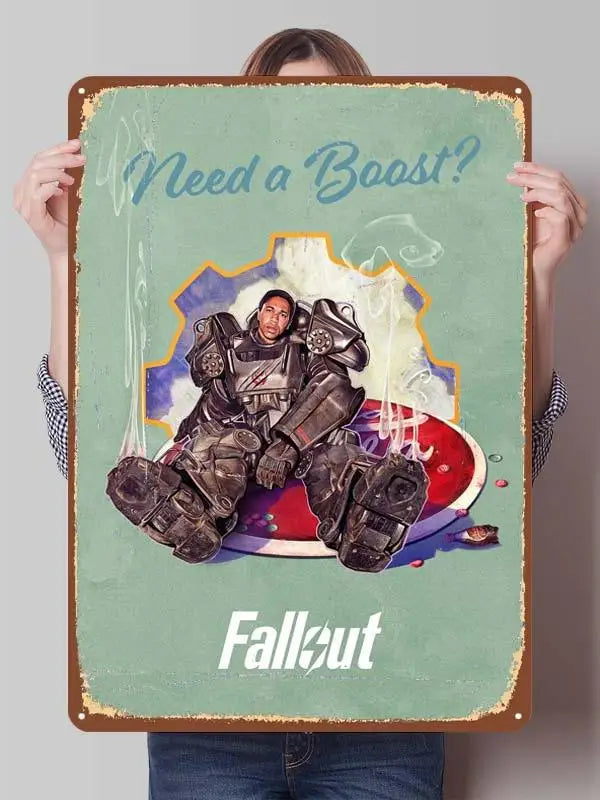Fallout TV Series Metal Poster - Vault-Tec Gaming Wall Art Decor | Custom Tin Signs for Man Cave