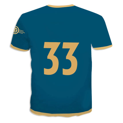 Fallout Vault 111 & 33 Cosplay Hoodie - Authentic 3D Print Zip Up Jacket Costume