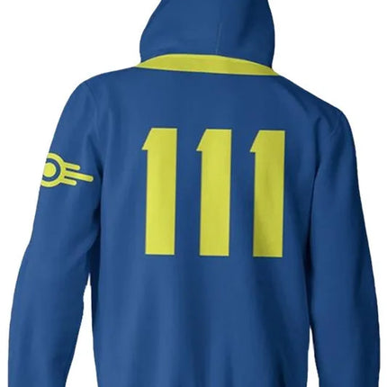 Fallout Vault 111 & 33 Cosplay Hoodie - Authentic 3D Print Zip Up Jacket Costume