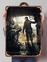 Fallout TV Series Metal Poster - Vault-Tec Gaming Wall Art Decor | Custom Tin Signs for Man Cave