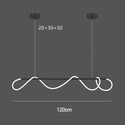 DecorBites™ LED Long Hose Chandelier for Dining Room Kitchen Bar Pendant Lamp Decorbites