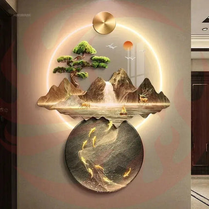 3D Wall Painting Light - Hallway Art with LED Glow