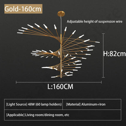 DecorBites™ LED Fireworks Ceiling Pendant Light - Modern Luxury Dimmable Room Decoration Decorbites