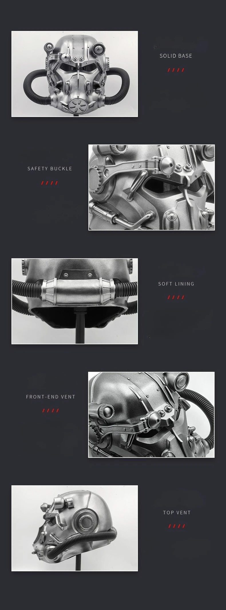 Fallout 4 Power Armor Helmet - Premium Resin Cosplay Mask for Adults