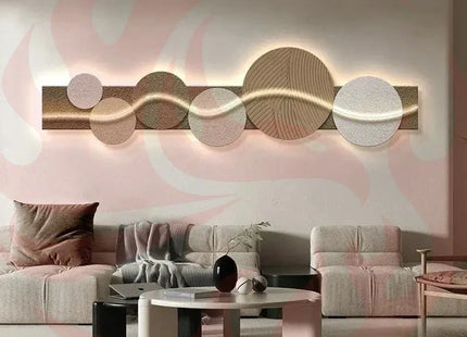Wood Crystal Wall Light | Artistic LED Glow Decor - Phoenix Fire Art Store