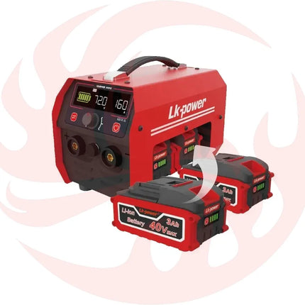 100A 240Wh Lithium Battery Powered Welder with Replaceable Battery Pack - Phoenix Fire Art Store