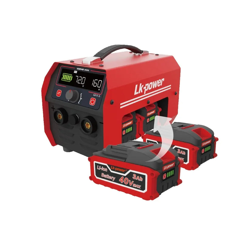 100A 240Wh Lithium Battery Powered Welder with Replaceable Battery Pack