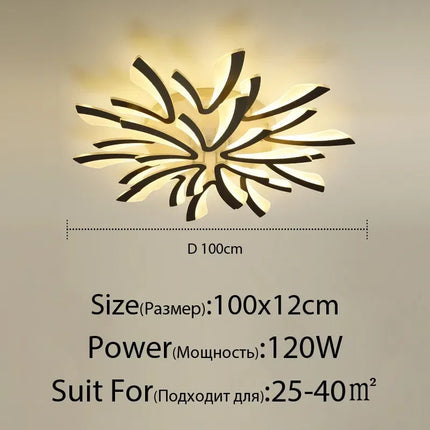 DecorBites™ LED Ceiling Chandelier with Remote Control for Home Décor Decorbites