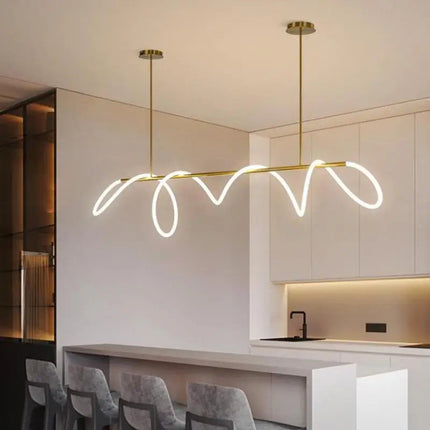 DecorBites™ LED Long Hose Chandelier for Dining Room Kitchen Bar Pendant Lamp Decorbites
