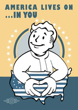 Fallout Vault Boy Poster - Vintage HD Canvas Wall Art Print | Retro Gaming Decor