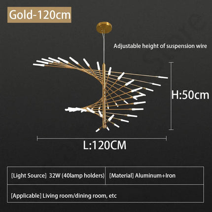 DecorBites™ LED Fireworks Ceiling Pendant Light - Modern Luxury Dimmable Room Decoration Decorbites