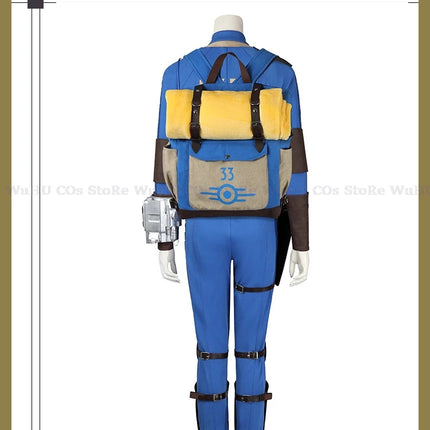 Fallout Lucy Vault 33 Cosplay Backpack with Blanket - Survivor Costume Accessory