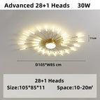 29 heads / Black / 220V | Warm White