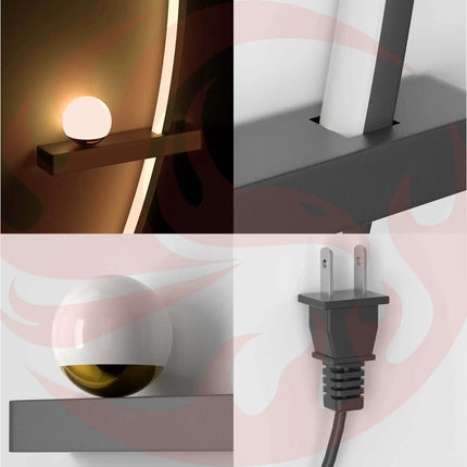2pcs Modern Adjustable LED Wall Sconce 31.5" Arched Bedside Lamp 3000K Warm Glow Moktan Sabai