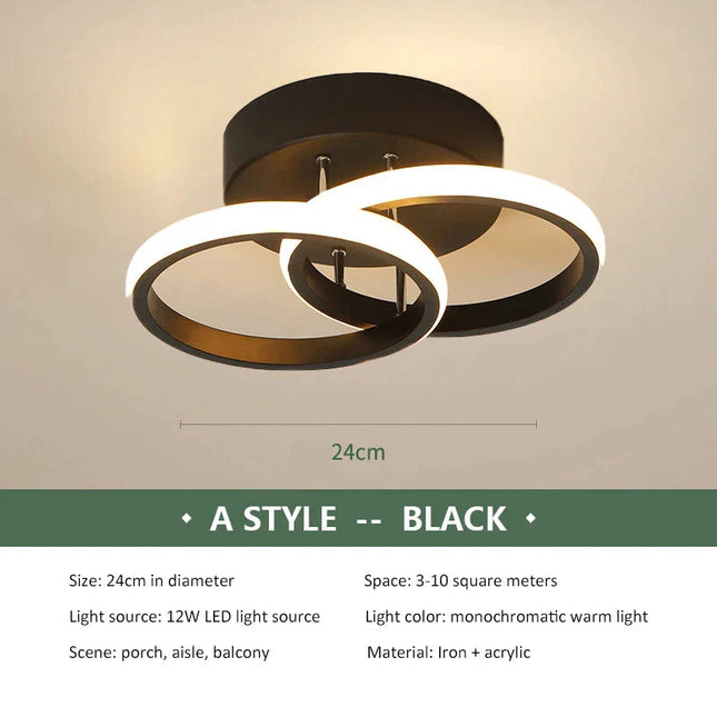 DecorBites™ LED Ceiling Chandelier Modern Bedroom Lamp Indoor Decor Surface Mounted Lighting Decorbites