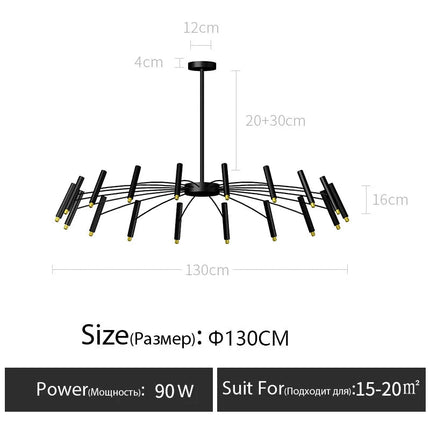 DecorBites™ LED Ceiling Chandelier: Minimalist Nordic Home Lighting for Living Room, Bedroom, Dining Area Decorbites