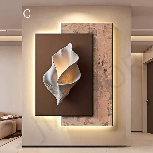 Crystal Porcelain LED Wall Light | Mural Decor - Phoenix Fire Art Store