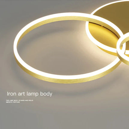 DecorBites™ LED Ceiling Chandelier Rings Pendant Light - Minimalist Home Lighting Decorbites