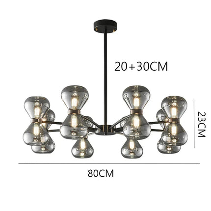 DecorBites™ LED Pendant Chandelier: Stylish Ceiling Lamp for Bedroom, Living Room Decor Decorbites