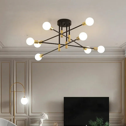 DecorBites™ LED Ceiling Chandelier: Modern Light Fixture for Living Room, Bedroom, Hall - Indoor Home Decor Decorbites