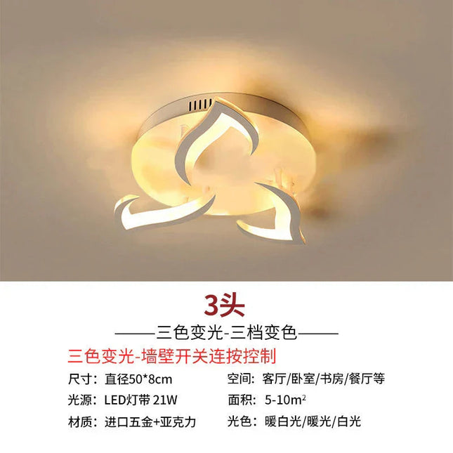 DecorBites™ Lotus Chandelier: Modern LED Ceiling Light Fixture for Home, Living Room, Bedroom. Decorbites