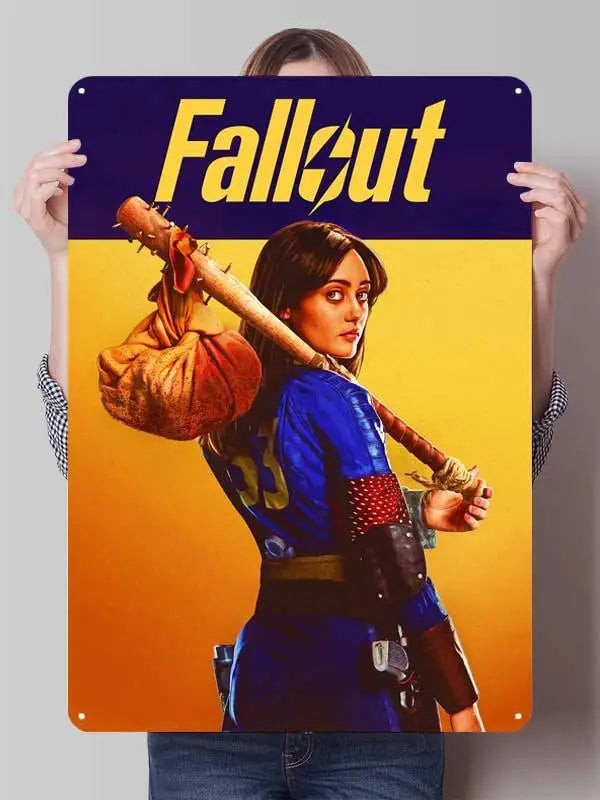 Fallout TV Series Metal Poster - Vault-Tec Gaming Wall Art Decor | Custom Tin Signs for Man Cave