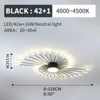black 42x1 lights / Neutral White