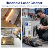 2000W Laser Cleaning Machine - 300MM Width Rust Removal Tool for Metal Surfaces