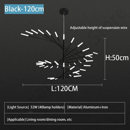 DecorBites™ LED Fireworks Ceiling Pendant Light - Modern Luxury Dimmable Room Decoration Decorbites