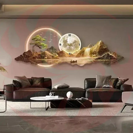 Nordic LED Wall Clock - Silent Modern Home Decor