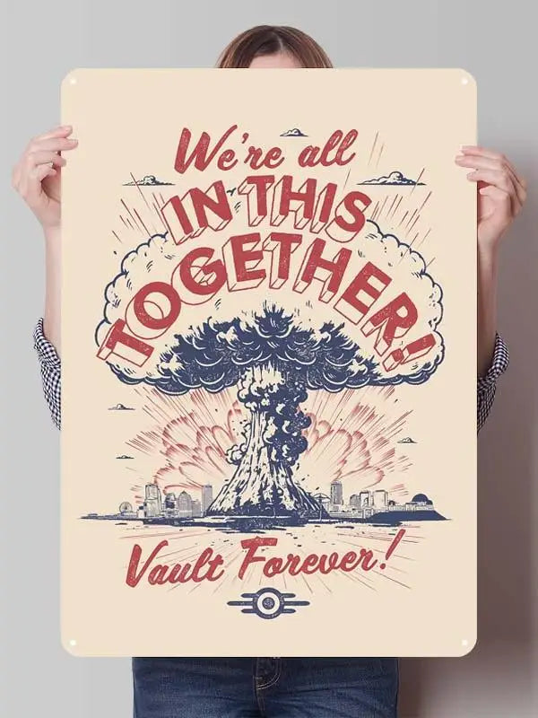 Fallout TV Series Metal Poster - Vault-Tec Gaming Wall Art Decor | Custom Tin Signs for Man Cave