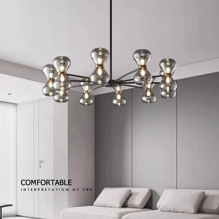 DecorBites™ LED Pendant Chandelier: Stylish Ceiling Lamp for Bedroom, Living Room Decor Decorbites