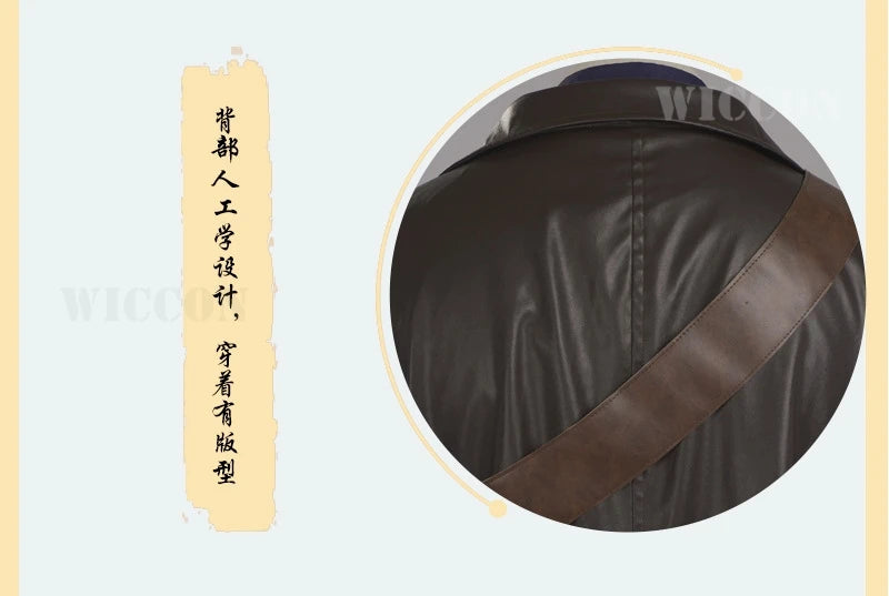 The Ghoul Cosplay Costume - Fallout Cooper Howard Complete Outfit with Hat & Gloves