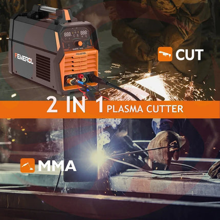 FEMEROL 2-in-1 Plasma Cutter 60A & Stick Welder 200A - 110/220V Dual Voltage IGBT Machine - Phoenix Fire Art Store