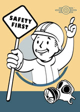 Fallout Vault Boy Poster - Vintage HD Canvas Wall Art Print | Retro Gaming Decor