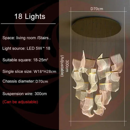 DecorBites™ LED Light Ceiling Chandelier for Modern Home Decor & Ambient Lighting Decorbites
