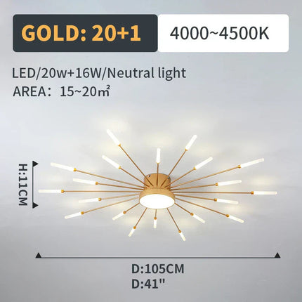 DecorBites™ LED Fireworks Pendant Lamps - Modern Living Room Bedroom Chandelier Lighting Decorbites