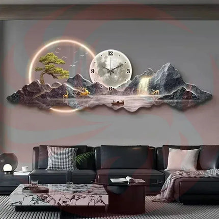 Nordic LED Wall Clock - Silent Modern Home Decor