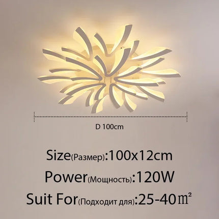 DecorBites™ LED Ceiling Chandelier with Remote Control for Home Décor Decorbites