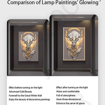 Dlight Decor Reindeer Wall Glow for Luxe Entry Spaces Dlight Decor